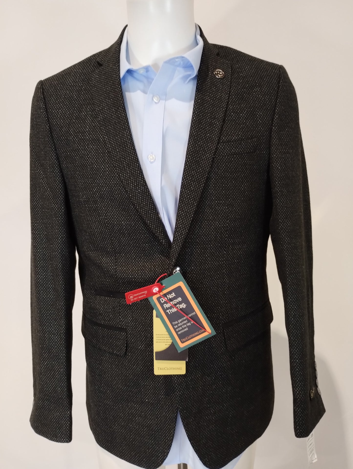 True Clothing Vintage Collection Black Royal Jacket - 38, Regular Fit