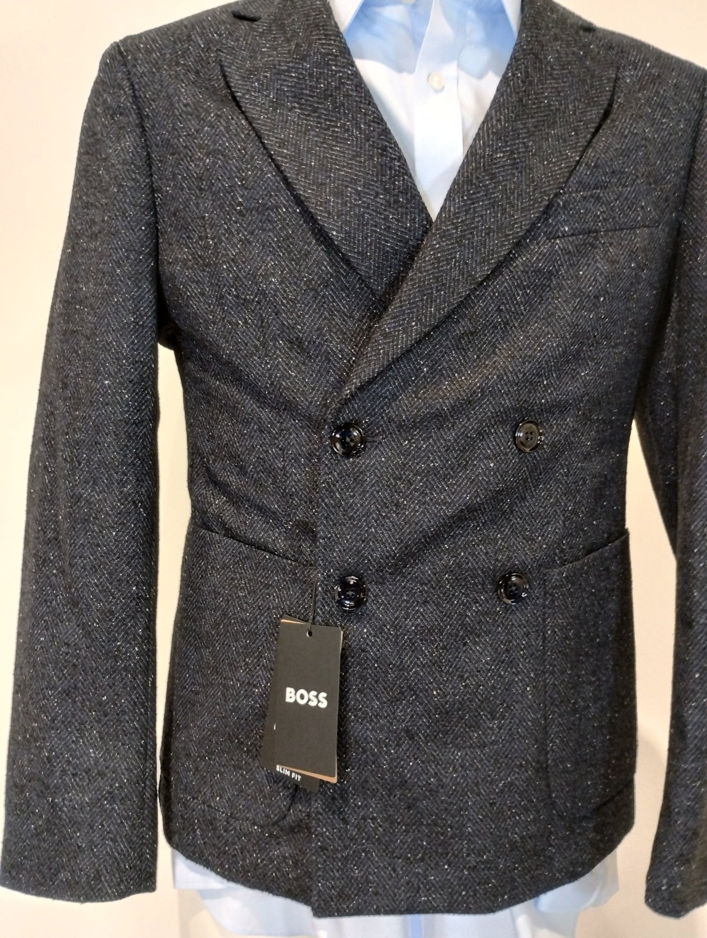 Hugo Boss "Hamby" Double-breasted Jacket, 48, Regular Fit