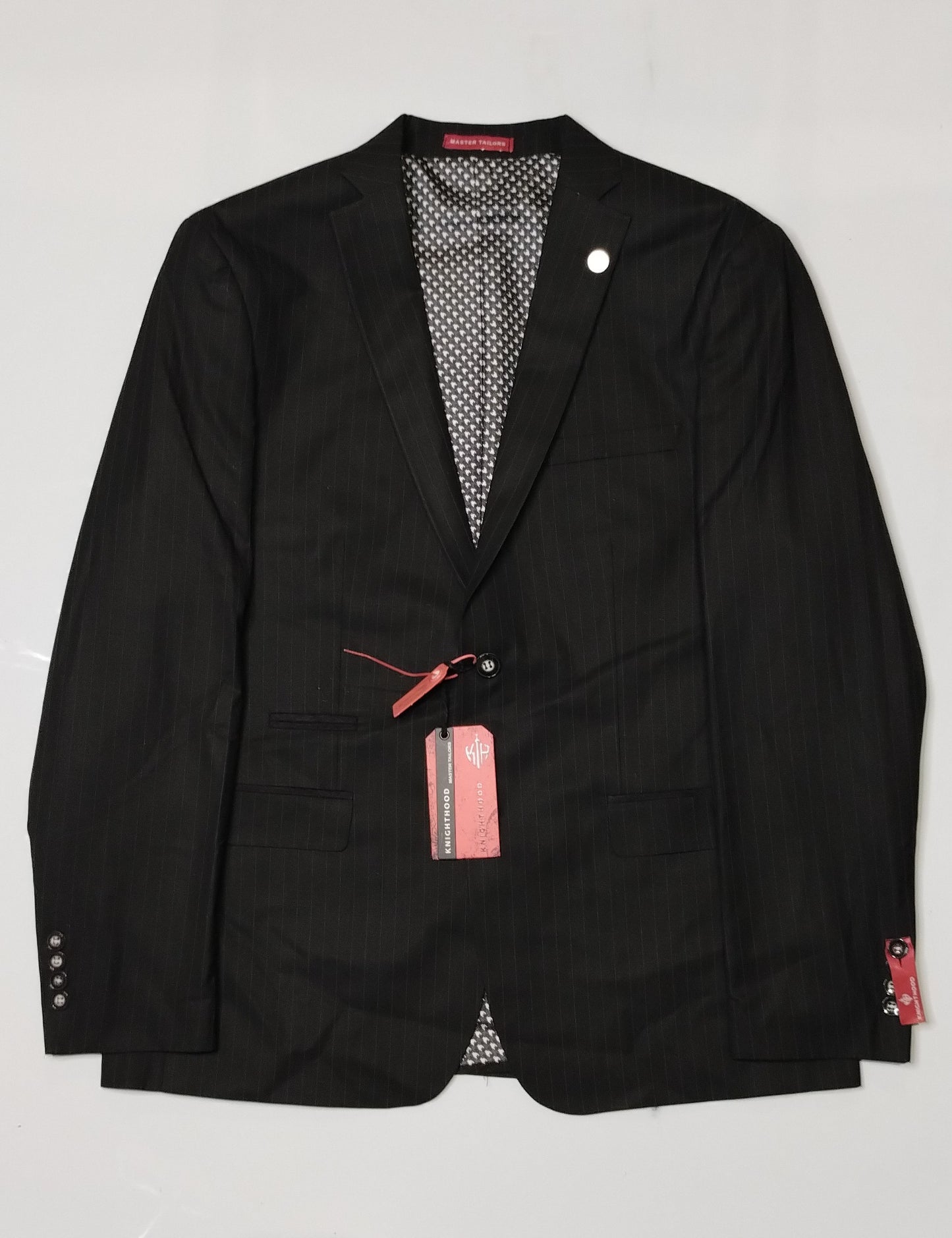 TruClothing Wool Blend Navy Three-Piece Suit with Jacket - 44, Regular Fit, Waistcoat and Trousers - 38, Regular Fit