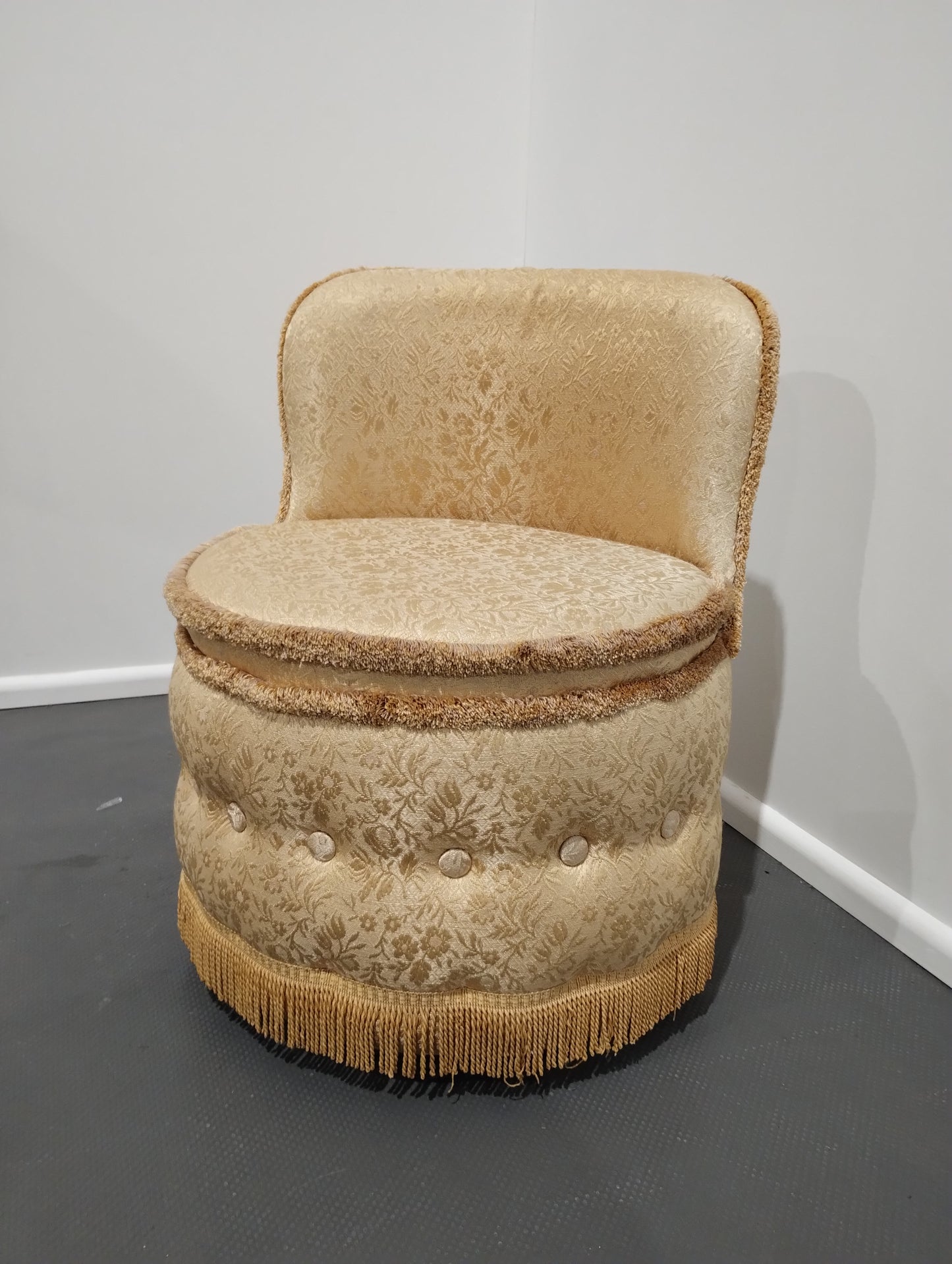 Yellow & Gold Bedroom Chair