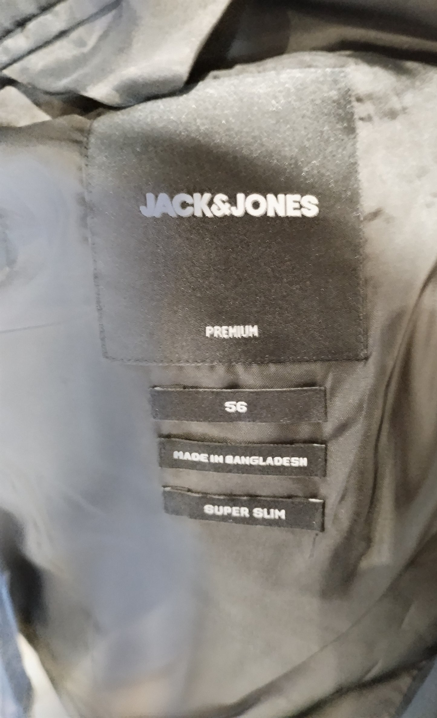 Jack & Jones Newworth Navy Super Slim Jacket  - 46, Regular Fit