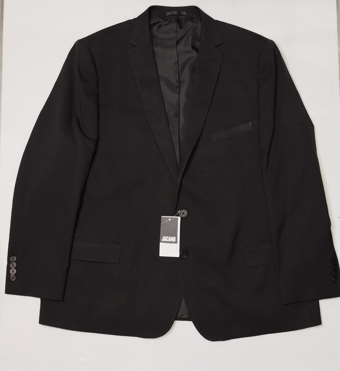 Jacamo Classic Black Two-Piece Suit with Jacket - 50, Regular Fit and Trousers - XXL