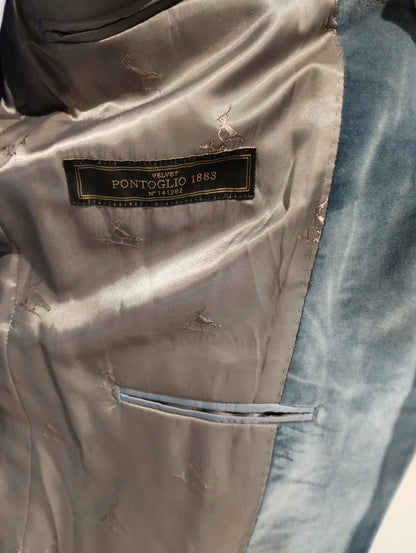 Air Force Blue Italian Peak Slim Fit Jacket