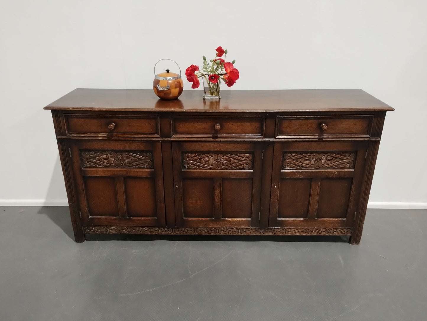 Large solid wood sideboard