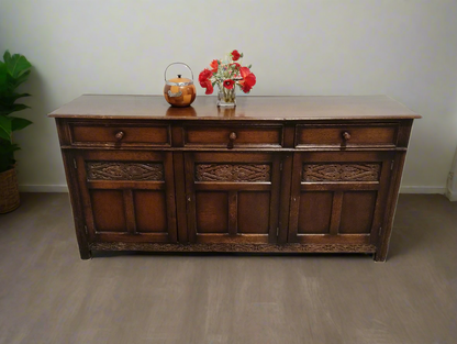 Large solid wood sideboard