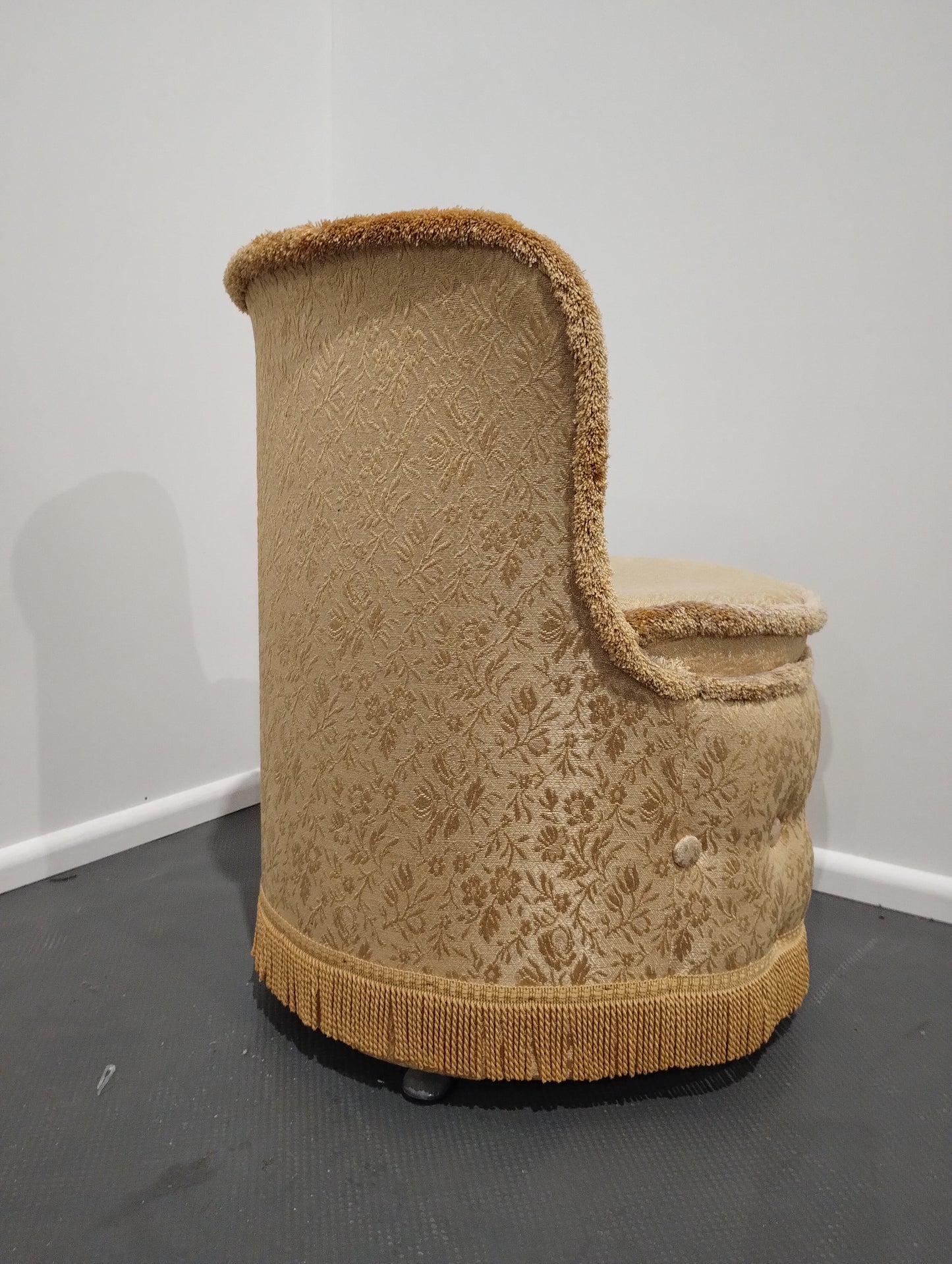 Yellow & Gold Bedroom Chair